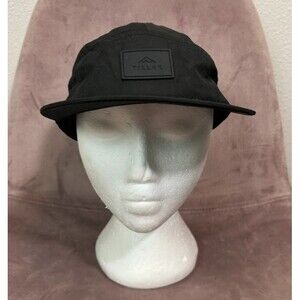 Tillak Wallowa Kodra 5 Panel Hiking Casual Cap Solid Black Adjustable One Size